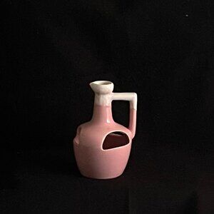 🎉🎉Last Chance🎉🎉Vintage Studio Pottery Pink/White Vase/Planter